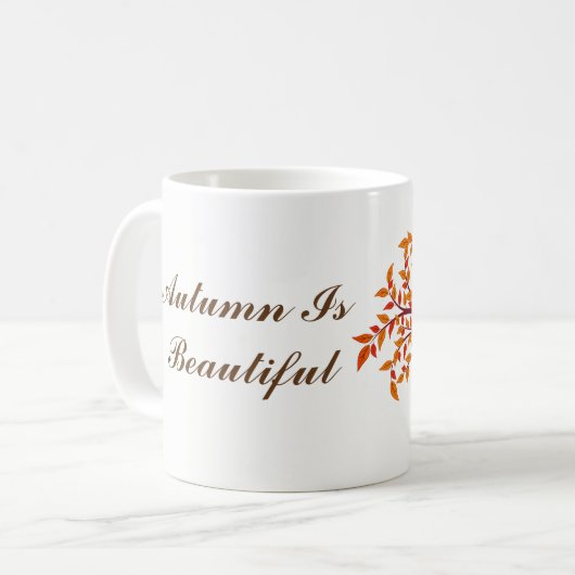 De herfst is een mooie Mok (Voorkant links)