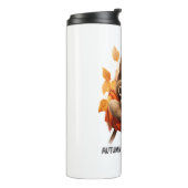 De herfst is een smakelijke luiaard thermosbeker (Gedraaid links)