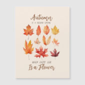 De herfst is een tweede lente – de herfst bladeren (Voorkant)