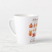 De herfst is een tweede lente – de herfst bladeren latte mok (Linkerhoek)