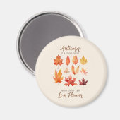 De herfst is een tweede lente – de herfst bladeren magneet (Voorkant / Achterkant)