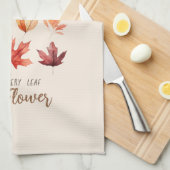 De herfst is een tweede lente – de herfst bladeren theedoek (Quarter Fold)