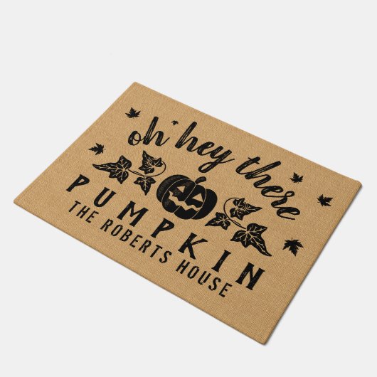 De herfst is er een aangepaste Herfst voor roodbru Deurmat (Schuin)