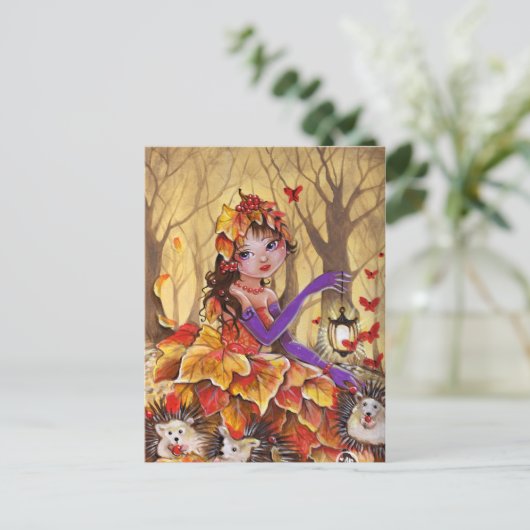 De herfst is gekomen - Briefkaart (Staand voorkant)