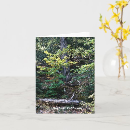 De herfst is hier...... kaart (Gele Bloem)