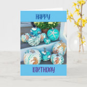 DE HERFST IS HIER VOOR JOU "HAPPY BIRTHDAY" KAART (Gele Bloem)