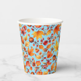 De herfst is in de lucht papieren bekers