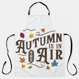 De herfst is in de lucht schort