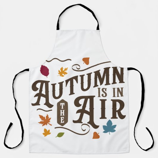 De herfst is in de lucht schort (Voorkant)