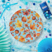 De herfst is in de lucht Thanksgiving Papieren Bordje (Feest)