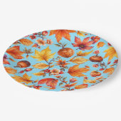 De herfst is in de lucht Thanksgiving Papieren Bordje (Gekanteld)