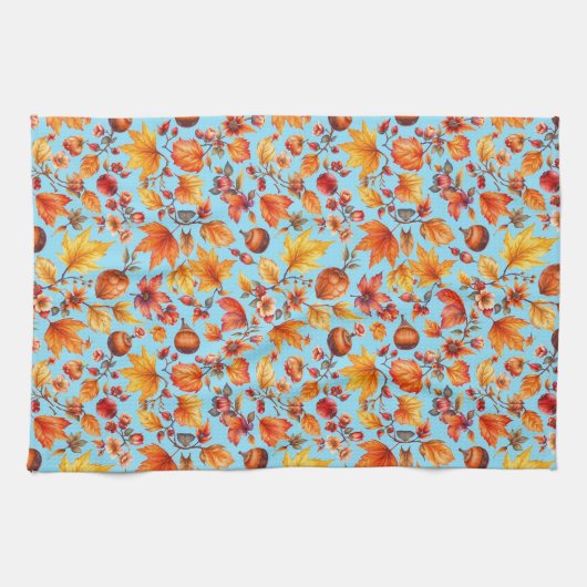 De herfst is in de lucht theedoek (Horizontaal)