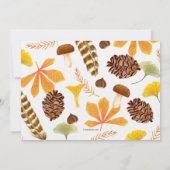 De herfst is in de luchtvaart kaart (Achterkant)