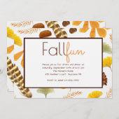 De herfst is in de luchtvaart kaart (Voorkant / Achterkant)