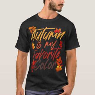 De herfst is mijn favoriete Herfst-lenteseizoen vo T-shirt