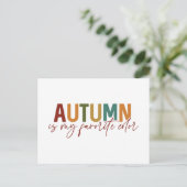 De herfst is mijn favoriete kleur briefkaart (Staand voorkant)