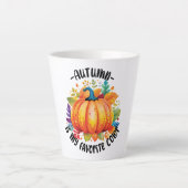 De herfst is mijn favoriete kleur latte mok (Voorkant)