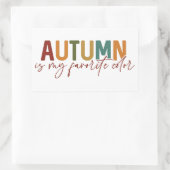 De herfst is mijn favoriete kleur rechthoekige sticker (Tas)