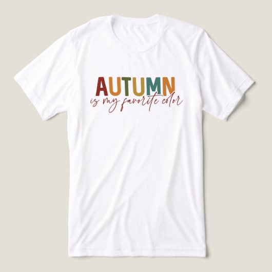 De herfst is mijn favoriete kleur Tri-Blend shirt (Design voorkant)