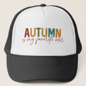 De herfst is mijn favoriete kleur trucker pet (Voorkant)