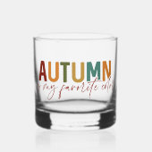 De herfst is mijn favoriete kleur whisky glas (Voorkant)