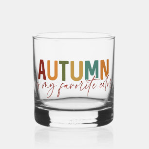 De herfst is mijn favoriete kleur whisky glas