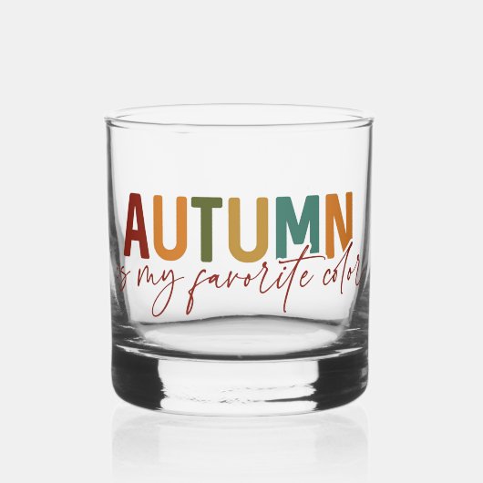 De herfst is mijn favoriete kleur whisky glas (Voorkant)
