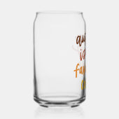 "De herfst is mijn lievelingskleur" Blikvorm Glas (Rechts)