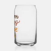 "De herfst is mijn lievelingskleur" Blikvorm Glas (Links)