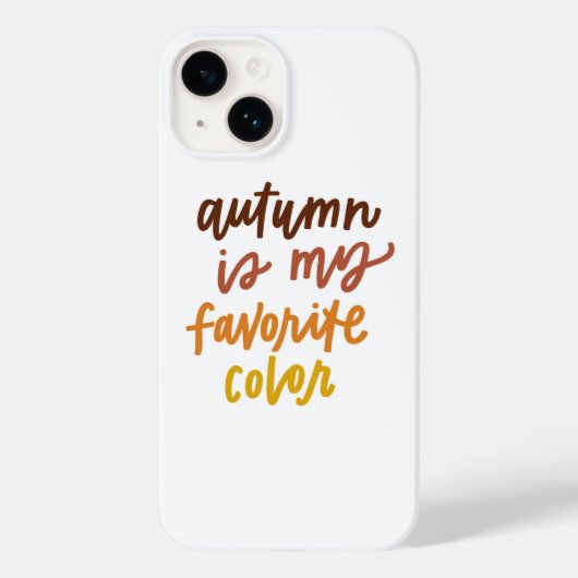 "De herfst is mijn lievelingskleur" Case-Mate iPhone Case (Achterkant)