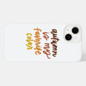 "De herfst is mijn lievelingskleur" Case-Mate iPhone Case (Achterkant (horizontaal))