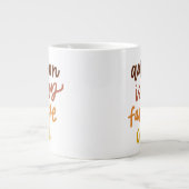 "De herfst is mijn lievelingskleur" Grote Koffiekop (Voorkant)