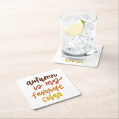 "De herfst is mijn lievelingskleur" Kartonnen Onderzetters (Insitu)