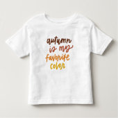 "De herfst is mijn lievelingskleur" Kinder Shirts (Voorkant)