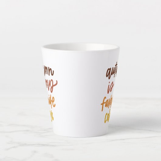 "De herfst is mijn lievelingskleur" Latte Mok (Voorkant)