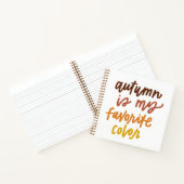"De herfst is mijn lievelingskleur" Notitieboek (Binnen)