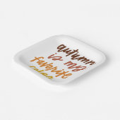 "De herfst is mijn lievelingskleur" Papieren Bordje (Gebogen)