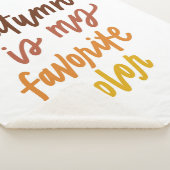 "De herfst is mijn lievelingskleur" Sherpa Deken (3/4)