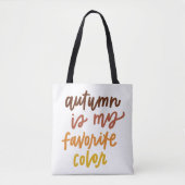 "De herfst is mijn lievelingskleur" Tote Bag (Voorkant)