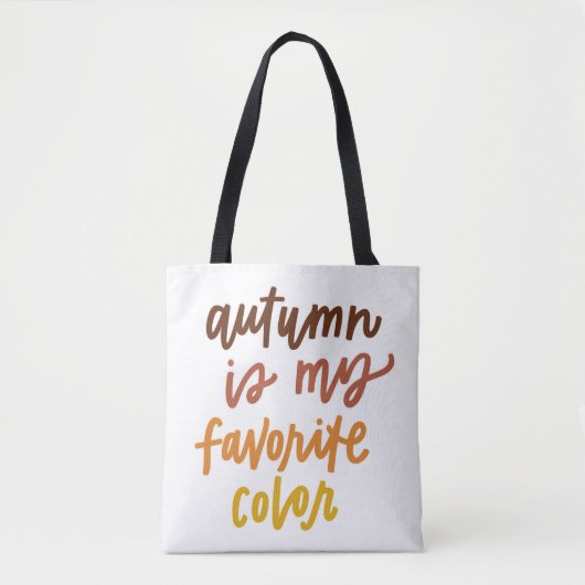 "De herfst is mijn lievelingskleur" Tote Bag (Voorkant)
