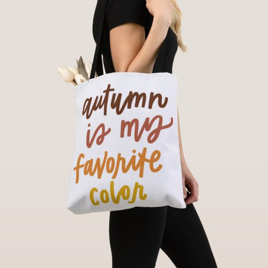 "De herfst is mijn lievelingskleur" Tote Bag (Dichtbij)