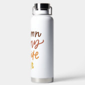 "De herfst is mijn lievelingskleur" Waterfles (Achterkant)