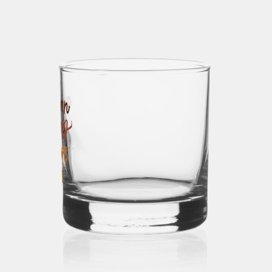 "De herfst is mijn lievelingskleur" Whisky Glas (Links)