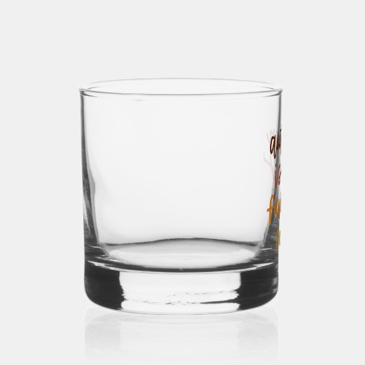 "De herfst is mijn lievelingskleur" Whisky Glas (Rechts)