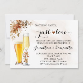 De herfst is niets Fancy Net Love Elopement Uitnod Save The Date