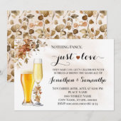 De herfst is niets Fancy Net Love Elopement Uitnod Save The Date (Voorkant / Achterkant)