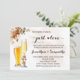 De herfst is niets Fancy Net Love Elopement Uitnod Save The Date