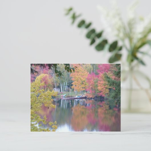 De herfst kleurde Bladeren Briefkaart (Staand voorkant)