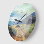 De herfst kleurt natuurlandschap grote klok (Hoek)