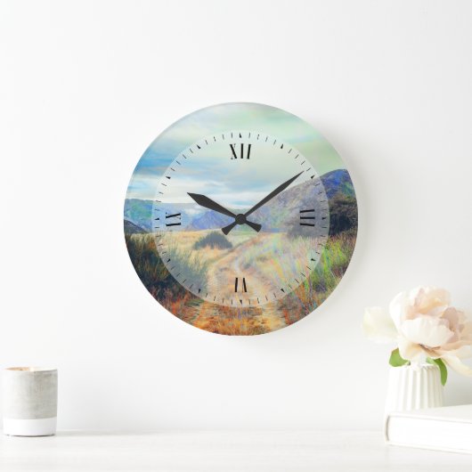 De herfst kleurt natuurlandschap grote klok (Huis)